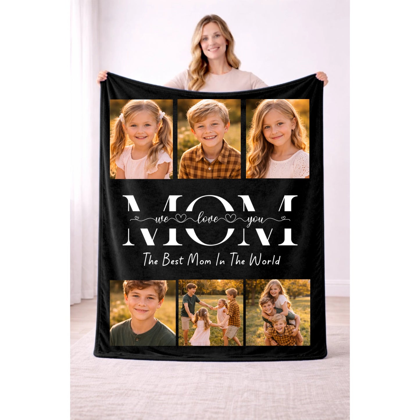 I Love You Mom Blanket