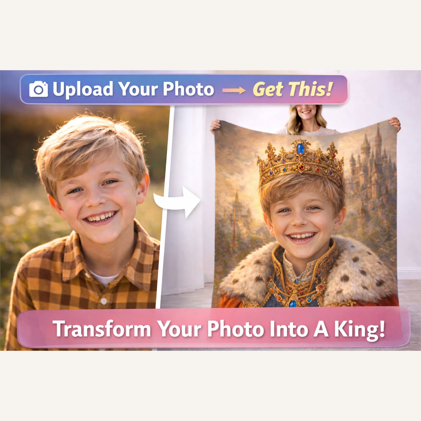 Turn Your Photo Into A King – Just Upload a Photo