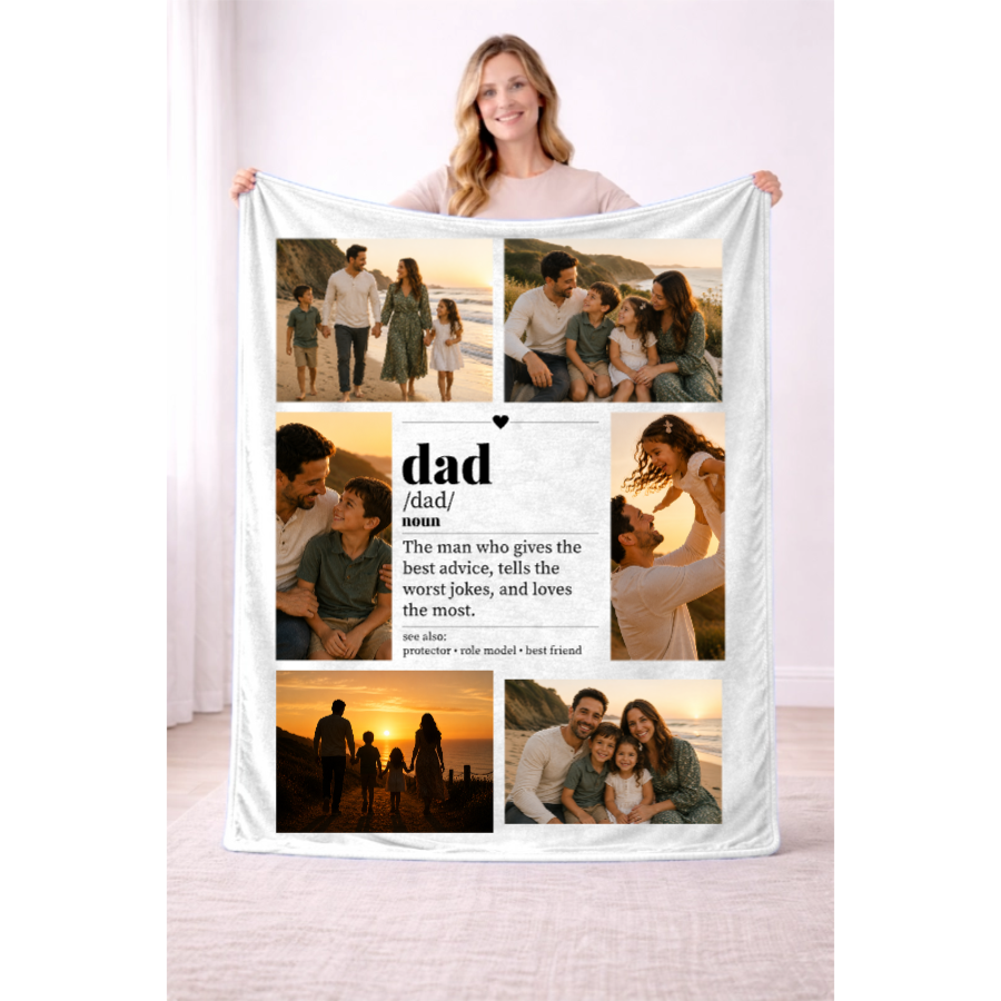 6 Photo Dad Definition Blanket