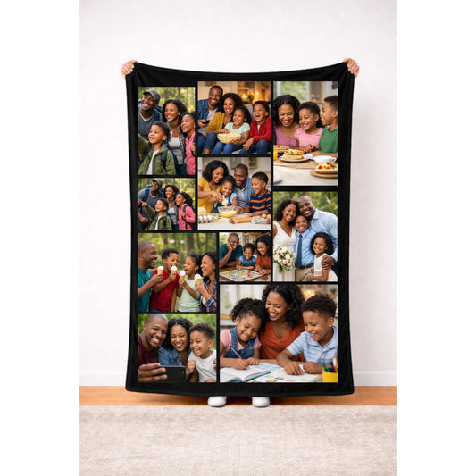 Personalized 10 Photo Memory Blanket