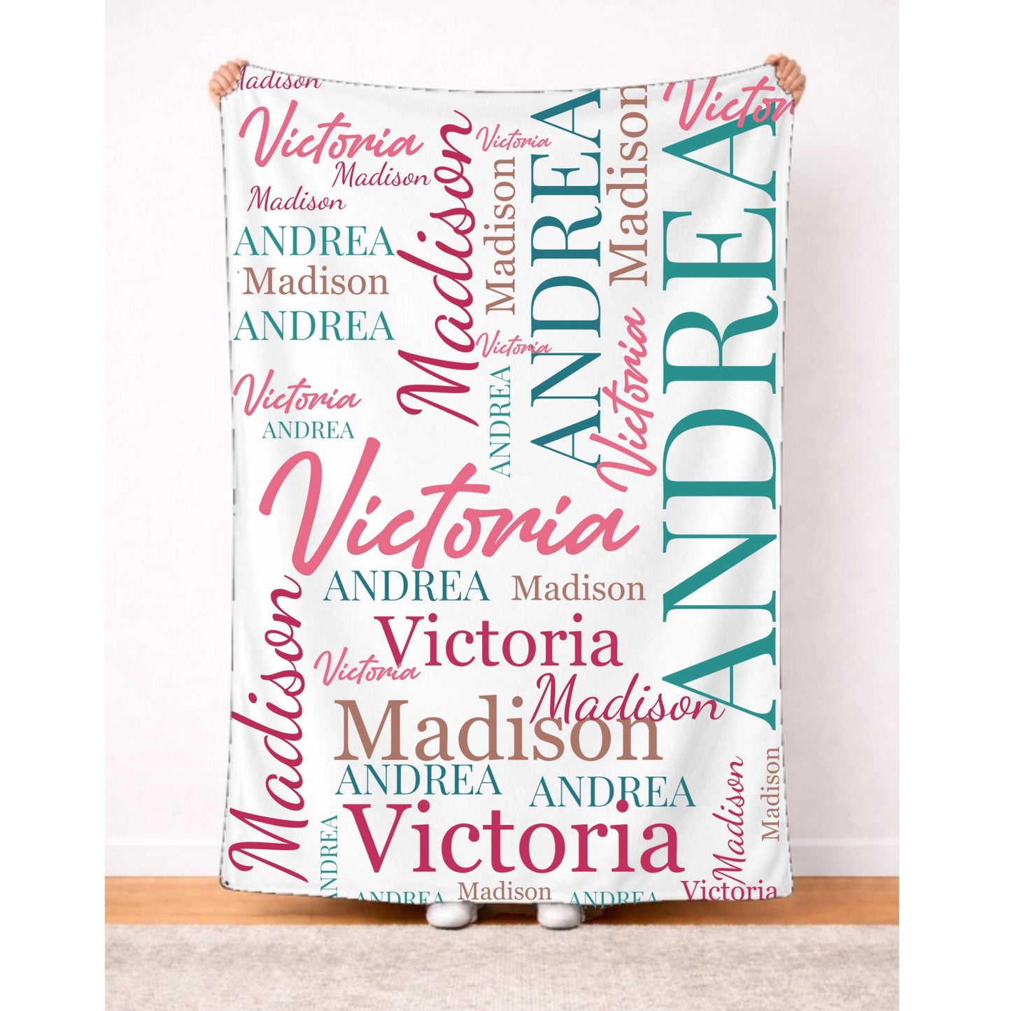 Personalized Multi-Name Blanket (Up to 3 Names)